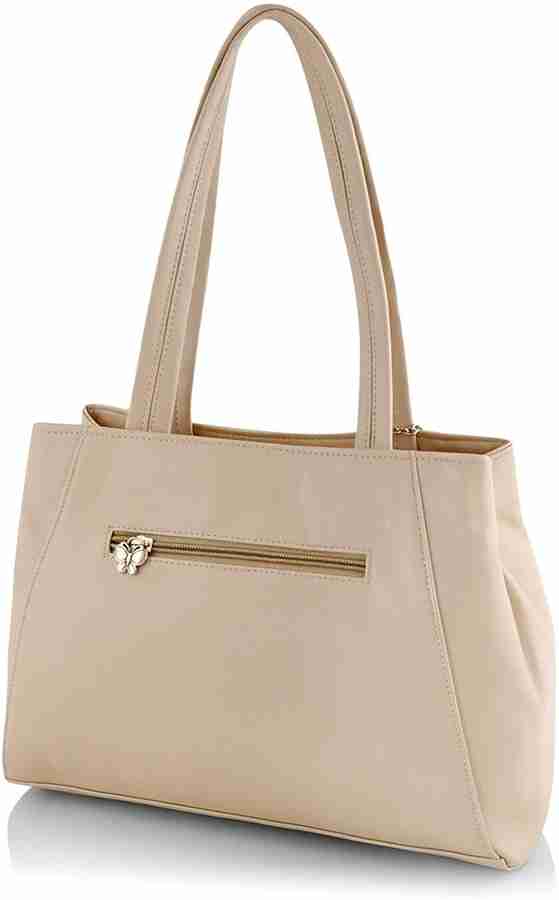 Buy Butterflies Women Beige Shoulder Bag Cream Online Best Price
