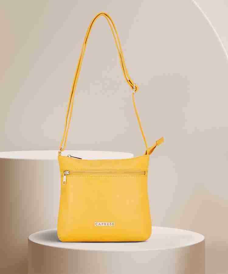 Buy Caprese Women Yellow Sling Bag Yellow Online Best Price in India Flipkart