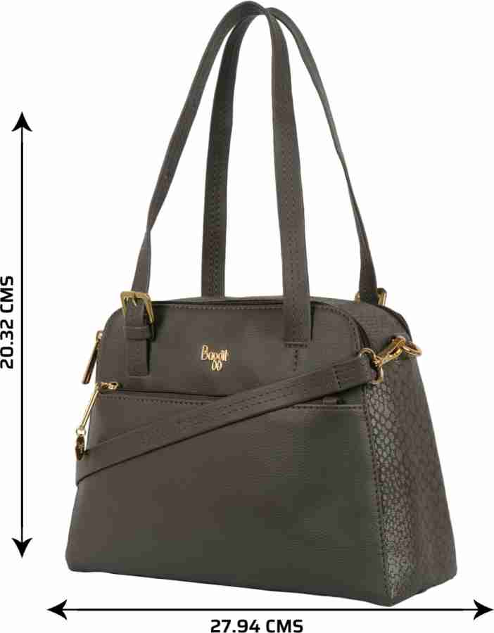 Buy Baggit Women Grey Hand held Bag Dark Grey Online Best Price