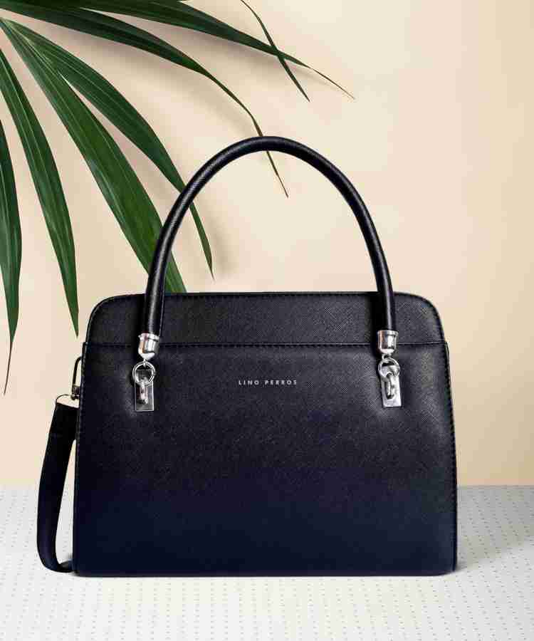 Buy LINO PERROS Women Black Satchel Black Online Best Price in India Flipkart