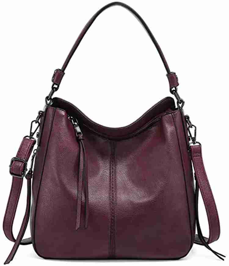 Buy RIENADO Women Purple Hobo Wine Purse Online Best Price in