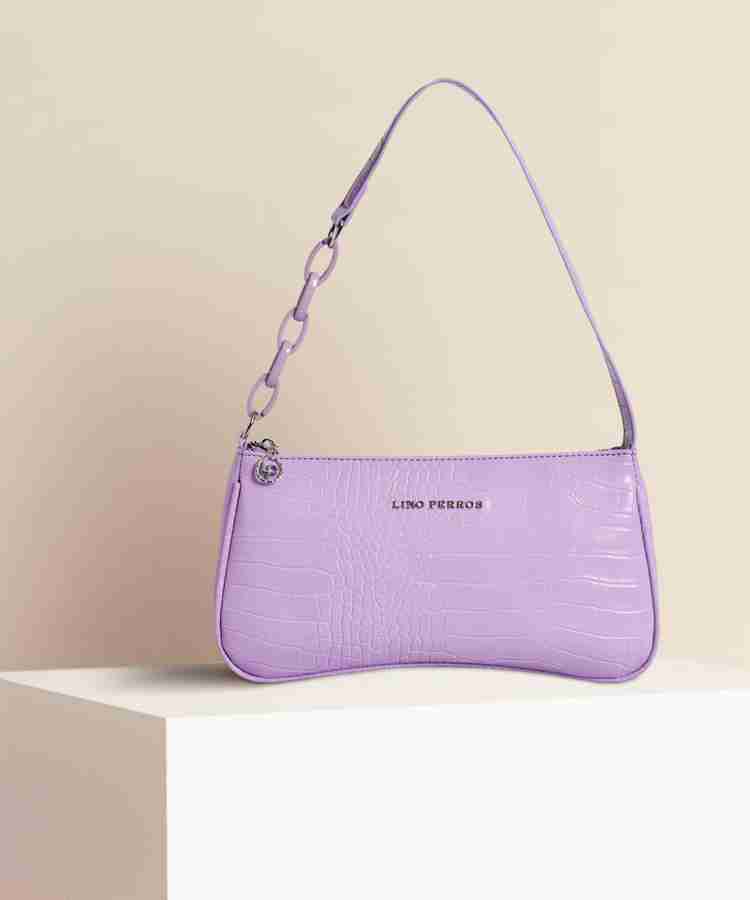 Buy LINO PERROS Women Purple Shoulder Bag PURPLE Online Best