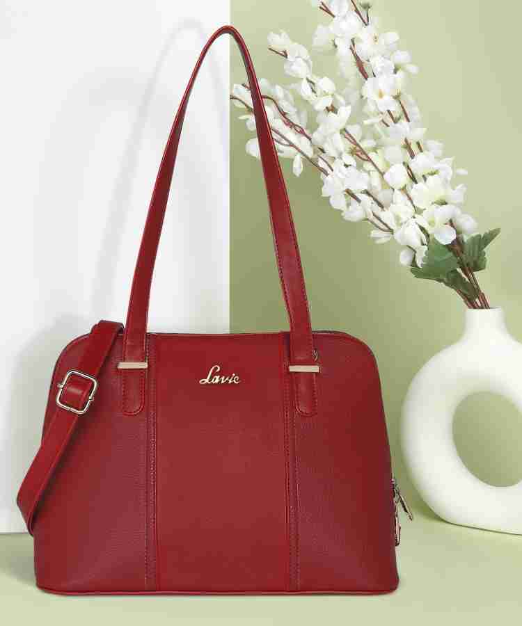 Buy LAVIE Women Red Handbag RED Online Best Price in India