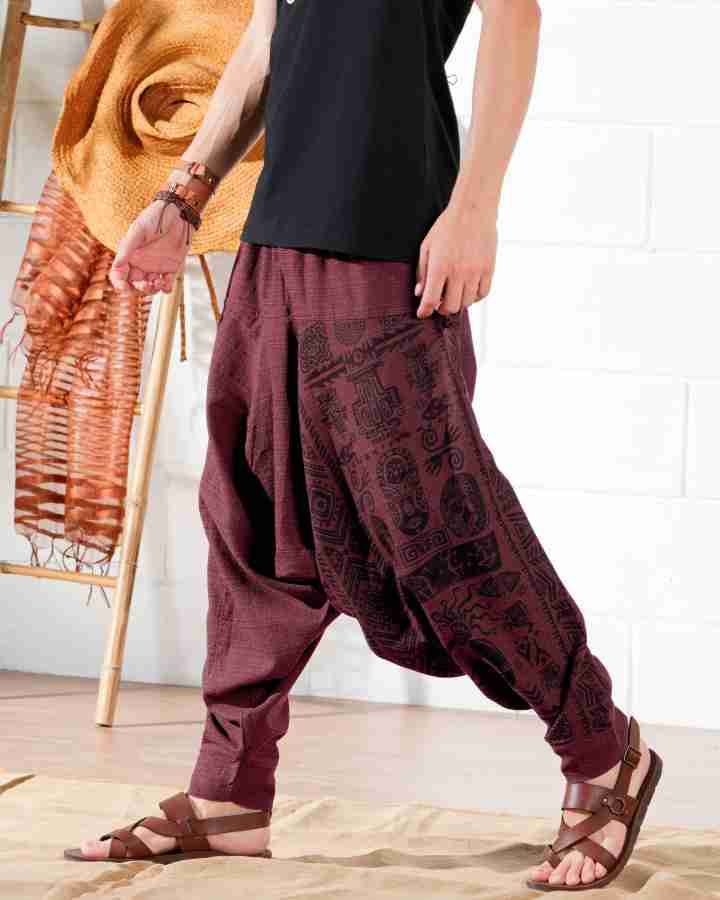 The Veshti Company Printed Cotton Men Harem Pants - Buy The Veshti