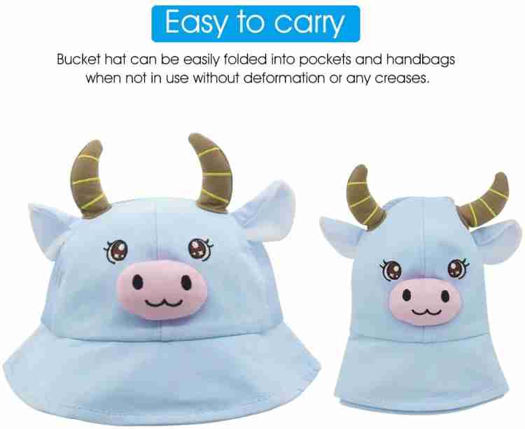 PALAY Bucket Hat for Kids,Cotton Kid Hat for 2-5 Year-Old Kids,Cartoon Calf Hat  Price in India - Buy PALAY Bucket Hat for Kids,Cotton Kid Hat for 2-5 Year-Old  Kids,Cartoon Calf Hat online