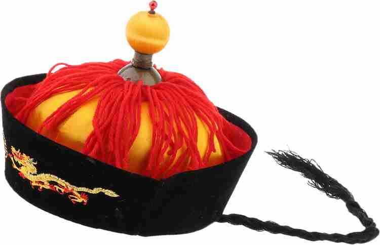 LoomTree Chinese Oriental Emperor Hat with Braids Ponytail Fancy Dress Party Cap 52cm Price in India Buy LoomTree Chinese Oriental Emperor Hat with Braids Ponytail Fancy Dress Party Cap 52cm online