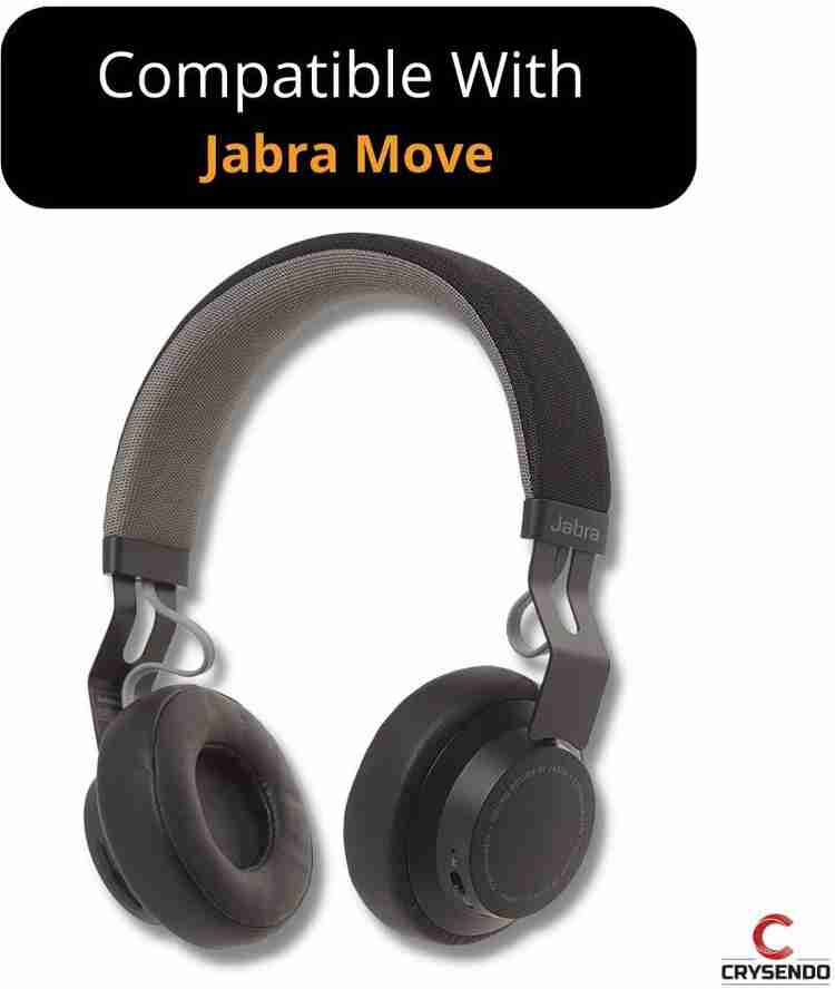 Crysendo 70mm Leather Cushion for Jabra Move Headphone Ear