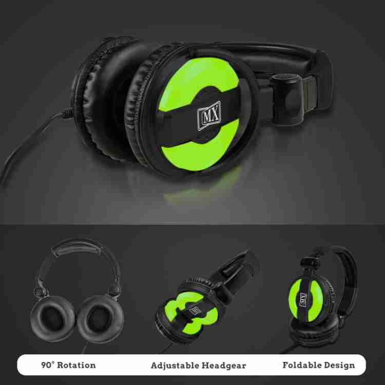 MX Value On Ear DJ Headphones with Swivelling Ear Cups Included