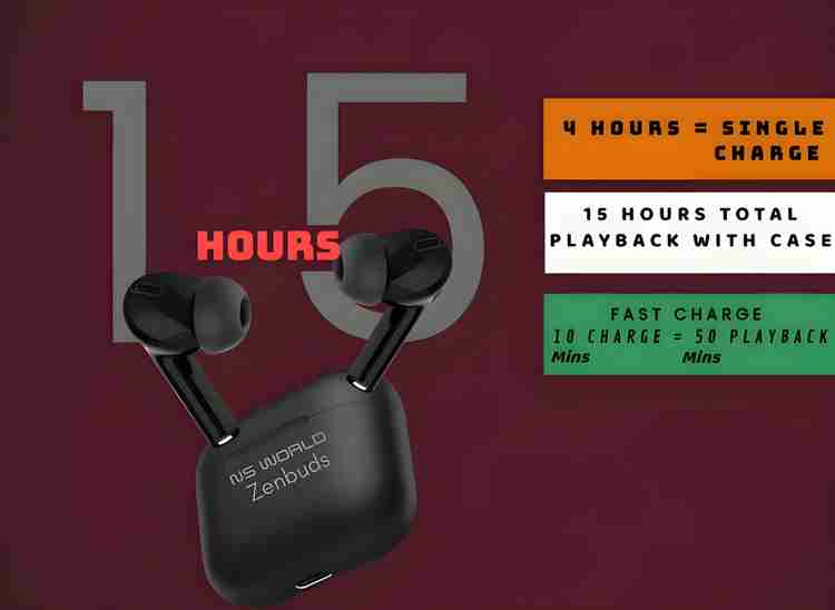 NS WORLD Zenbuds TWS Earbuds 15H Playtime IPX5 Bluetooth v5.3 Voice Assistant Bluetooth Price in India Buy NS WORLD Zenbuds TWS Earbuds 15H Playtime IPX5 Bluetooth v5.3 Voice Assistant Bluetooth Onlin...