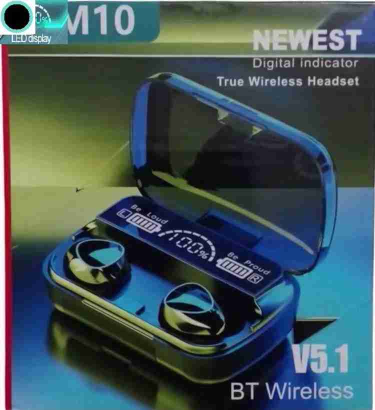 jorugo HA1456 M10_ MAX BLUETOOTHPlayback with Power BankWireless Earbuds  (PACK OF 1) Bluetooth Price in India - Buy jorugo HA1456 M10_ MAX  BLUETOOTHPlayback with Power BankWireless Earbuds (PACK OF 1) Bluetooth  Online -