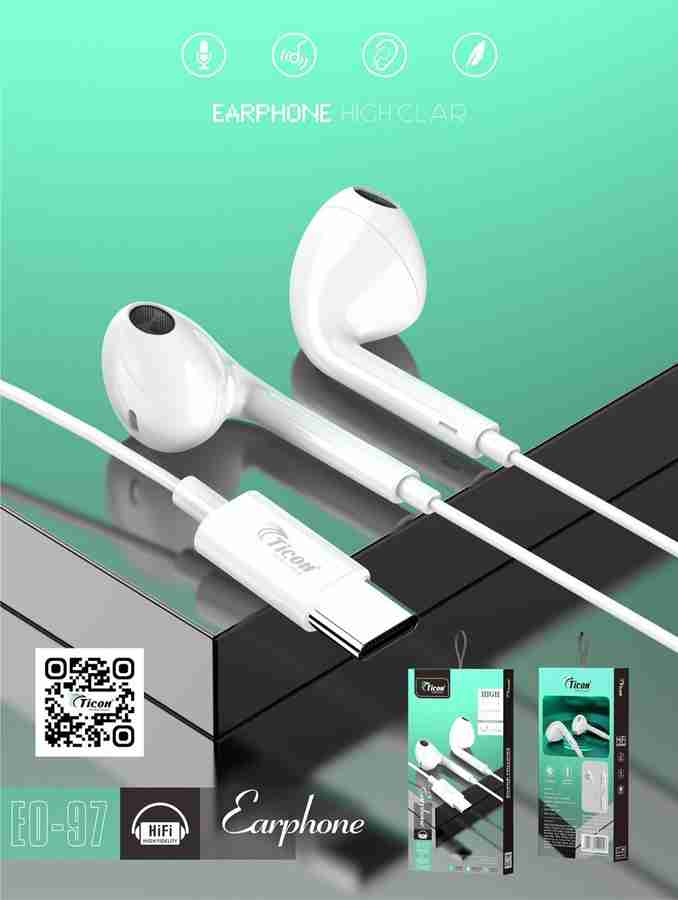 Ticon sales stereo earphones