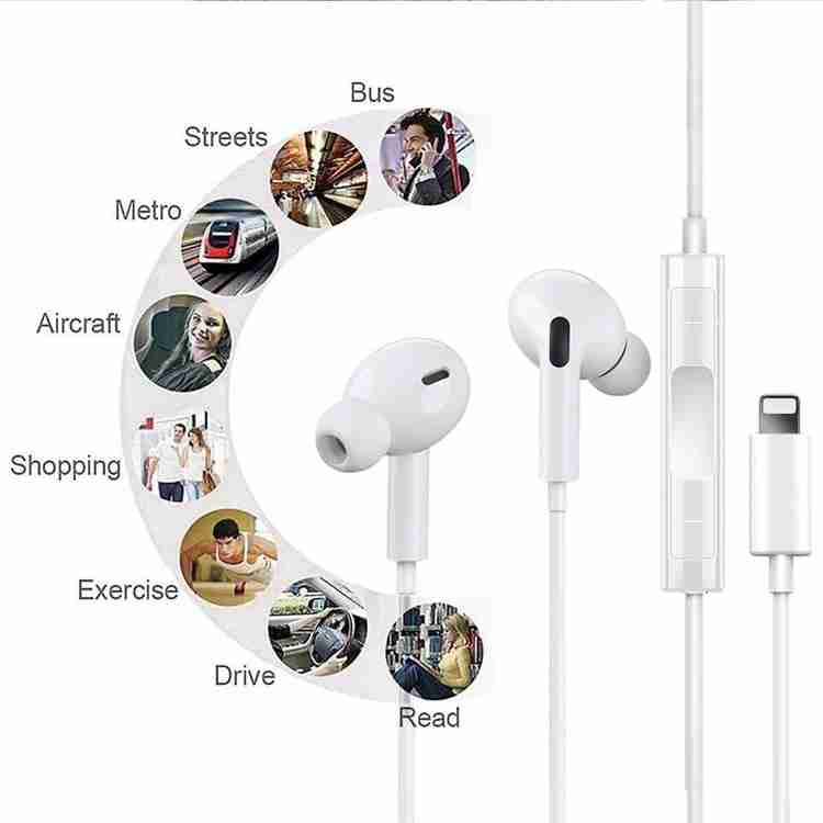 MARS iPhone Wired Earbuds Earphones With Mic Lightning Connector 2 Pcs Combo Wired Price in India Buy MARS iPhone Wired Earbuds Earphones With Mic Lightning Connector 2 Pcs Combo