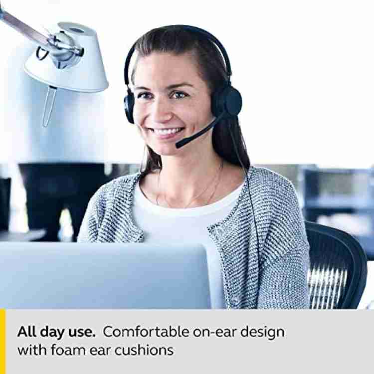 Jabra Gn Netcom Evolve 20 Ear Headphones With Mic Wired Headset