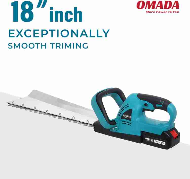 Cordless strimmer and outlet hedge trimmer set