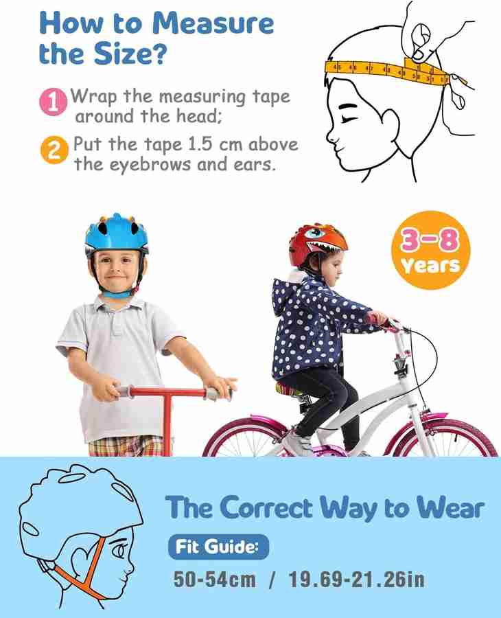 JERN Kids Dinosaur 3D Lightweight Helmet for Boys Girls 3 8 Years Old Cycling Helmet Buy JERN Kids Dinosaur 3D Lightweight Helmet for Boys Girls 3 8 Years Old Cycling Helmet Online at