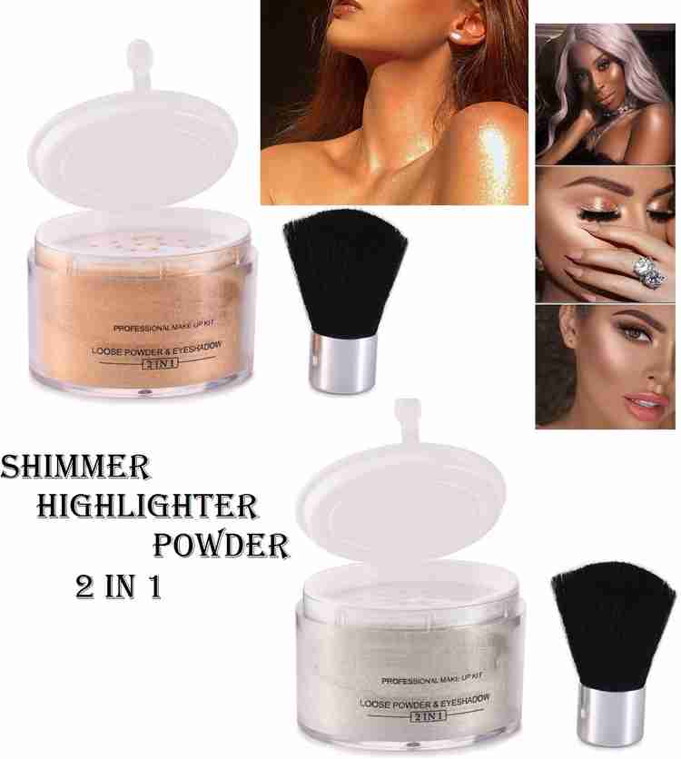 NADJA Best Gold Silver Shimmery Shiny Face Makeup Shimmer Powder Highlighter Price in India Buy NADJA Best Gold Silver Shimmery Shiny Face Makeup Shimmer Powder Highlighter Online In India