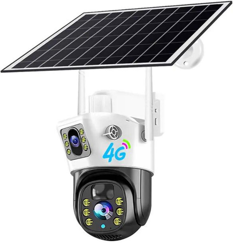 OneXsale Solar powered 5MP Solar Dual Lens Wireless 4G Camera Night Vision SD Support Security Camera Price in India Buy OneXsale Solar powered 5MP Solar Dual Lens Wireless 4G Camera Night