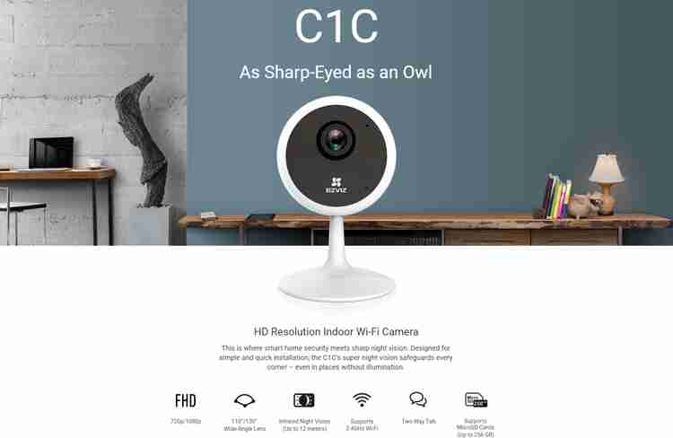 HIKVISION EZVIZ CS-C1C (D0-1D1WFR) Security Camera Price in India - Buy HIKVISION EZVIZ CS-C1C (D0-1D1WFR) Security Camera online at Flipkart.com