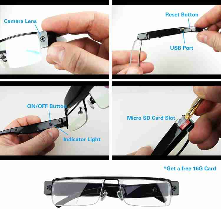 Eyeglasses with 2025 hidden camera