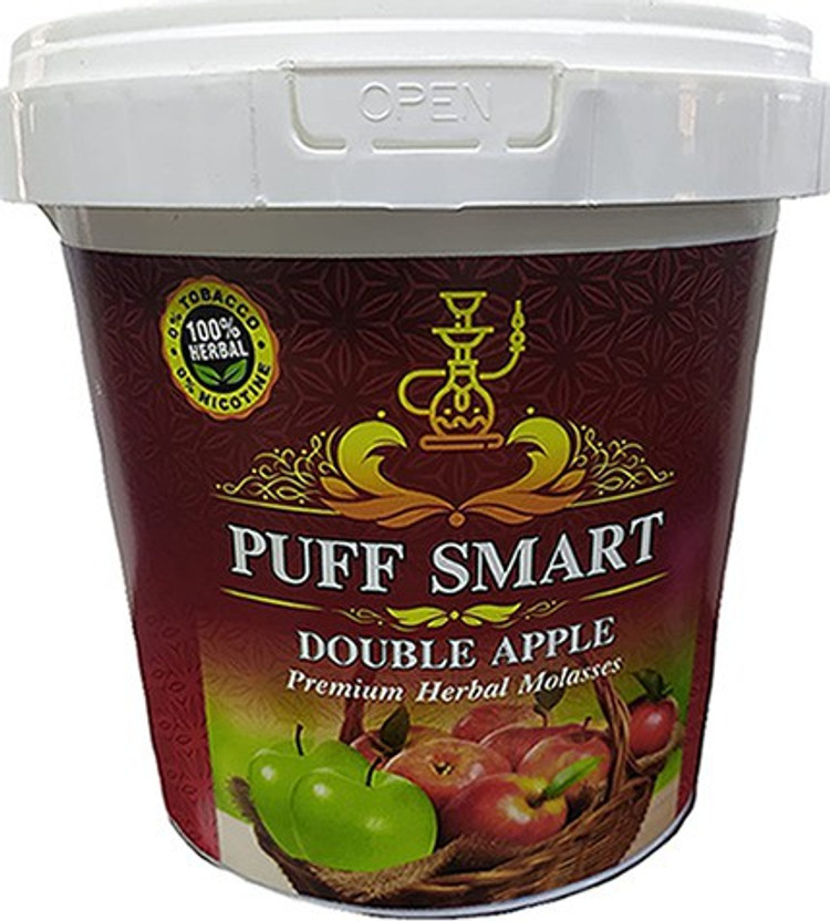 Puff Smart Premium Herbal Flavors 1 kg Bucket Double Apple Hookah 