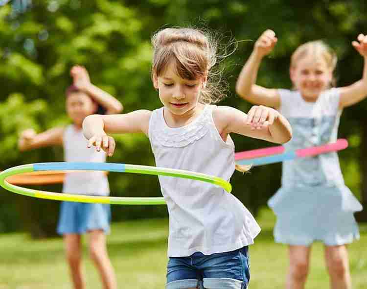 Red Champion Hoola Hoops Kids 6 Section Detachable Hula Hoop Toys
