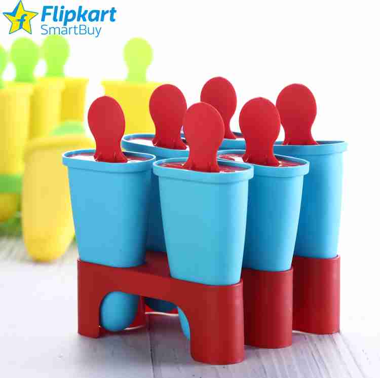 Flipkart SmartBuy Ice Cream Maker Kulfi Mould Popsicle Mould Blue Red Plastic Ice Cube Tray Price in India Buy Flipkart SmartBuy Ice Cream Maker Kulfi Mould Popsicle