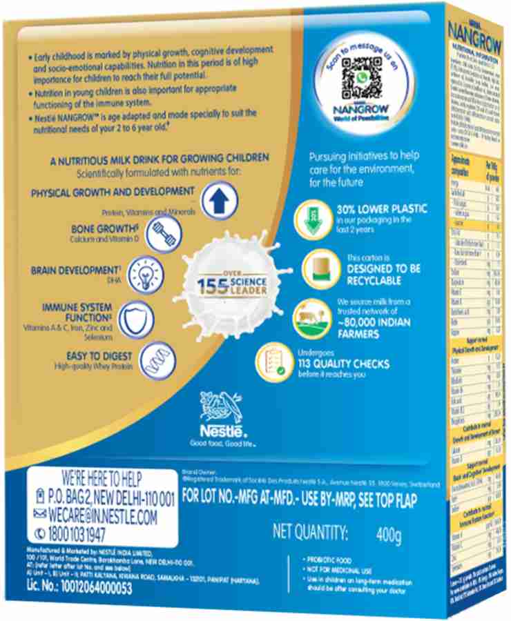 Nangrow milk sales powder price