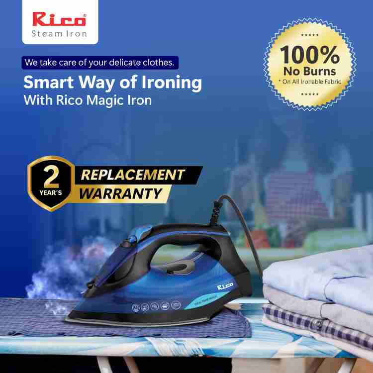 Rico SI2110 Ideal Temperature No Burn Guaranteed Wrinkle Free