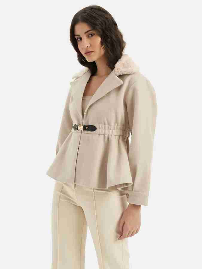 Scyoekwg Womens Jacket Trendy Solid Color Long Sleeve Open Front Casual  Ladies Open Front Soft Chunky Pocket Coat Outerwear Cardigan Coffee XL 