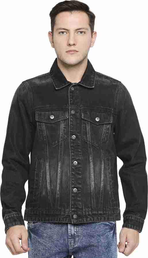 Killer full sleeve solid men's denim jacket best sale