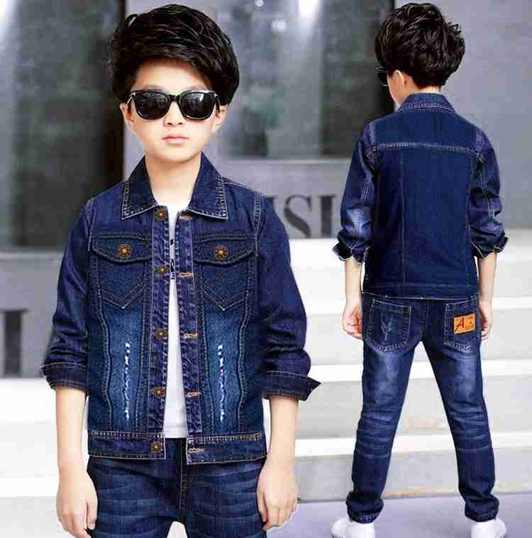 Maktelpro Full Sleeve Washed Boys Denim Jacket Buy Maktelpro