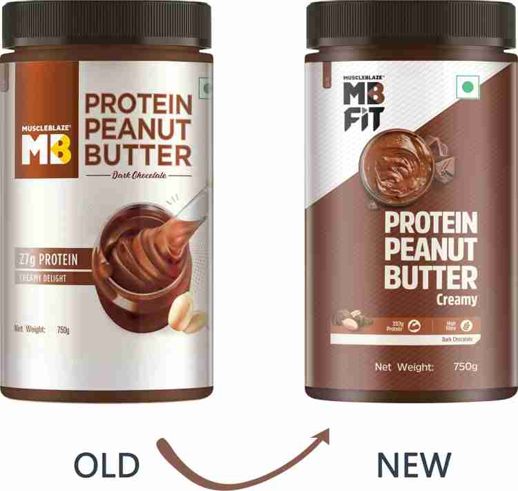 MUSCLEBLAZE High Protein Peanut Butter (Dark Chocolate) 750 g Price in  India - Buy MUSCLEBLAZE High Protein Peanut Butter (Dark Chocolate) 750 g  online at