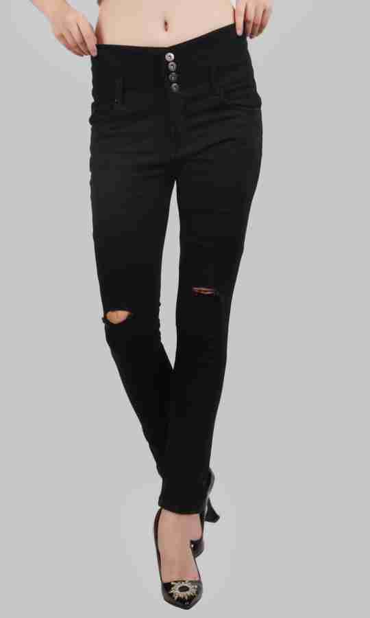 Flipkart black jeans for ladies hotsell