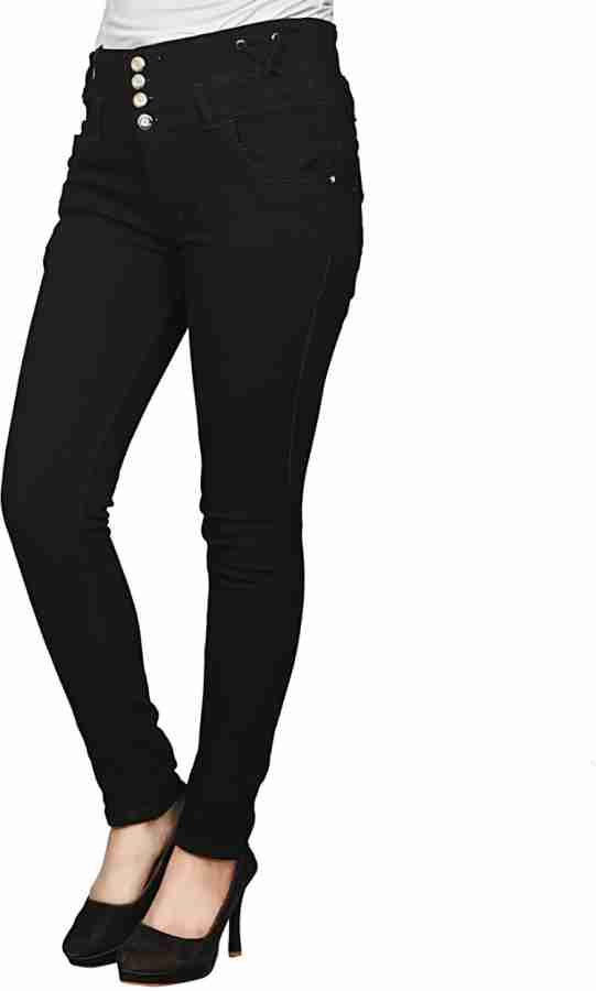 Rooprang Black Skinny Jeans For Women's, Premium Quality Stretchable High  Grade Jeans Price in India - Buy Rooprang Black Skinny Jeans For Women's