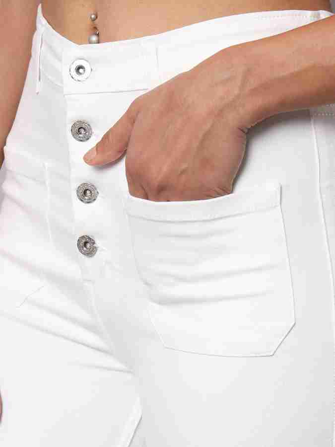 OVERS Flared Women White Jeans - Buy OVERS Flared Women White