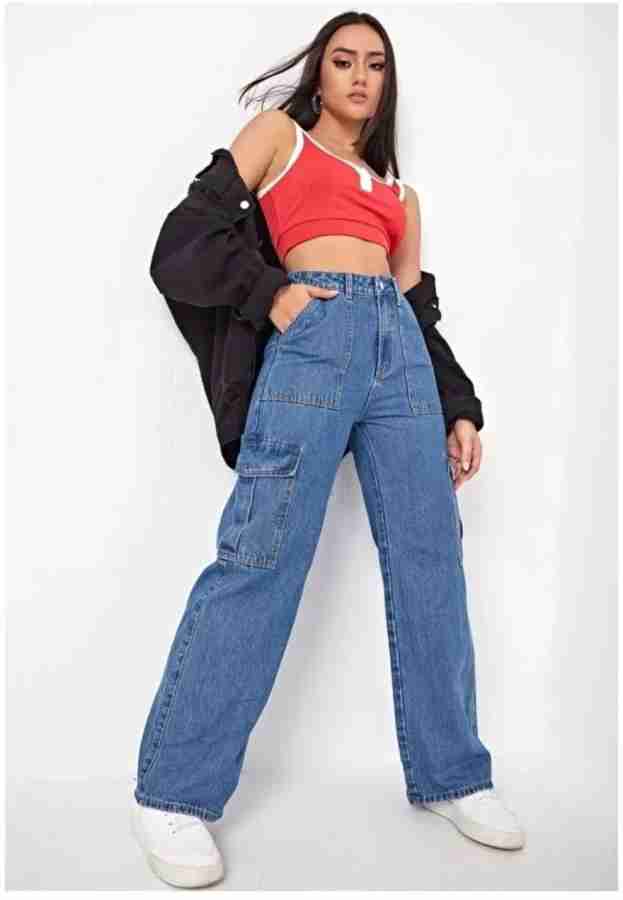 ZIZVO State Fit Mid Rise Flared Hems Jeans for Women Set Of 2