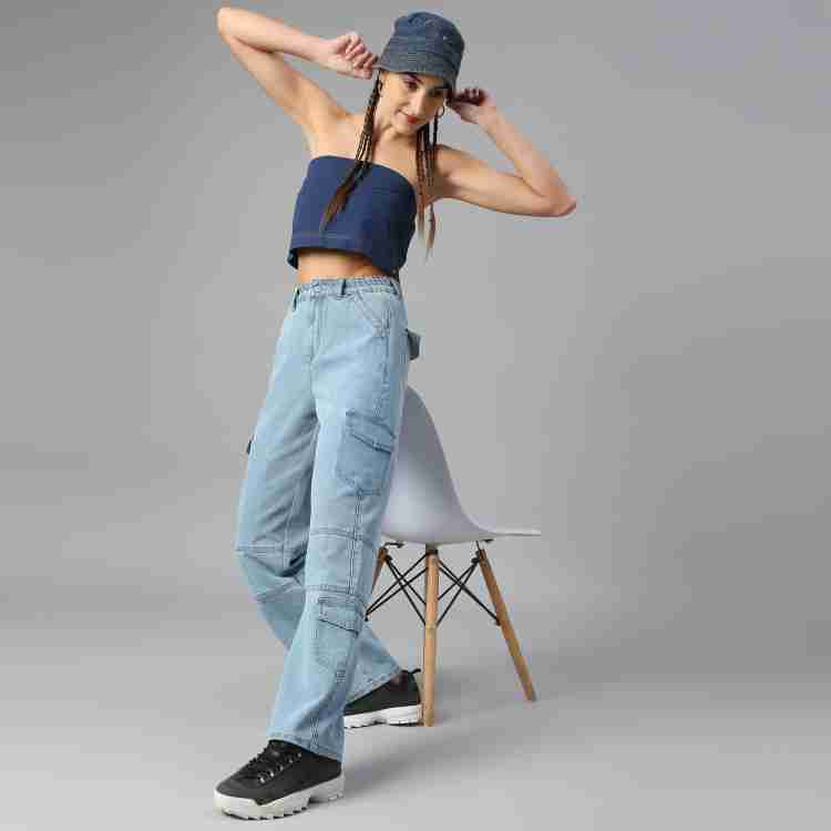 Buy Light Blue Jeans & Jeggings for Women by TARAMA Online