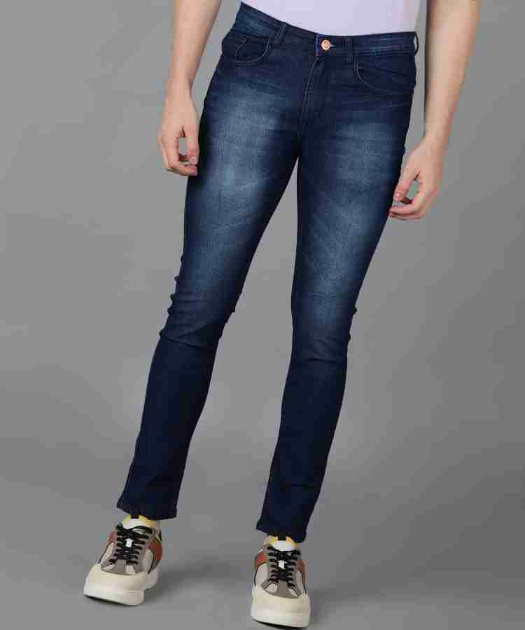 Buy Dark Blue Jeans for Men by URBANO FASHION Online