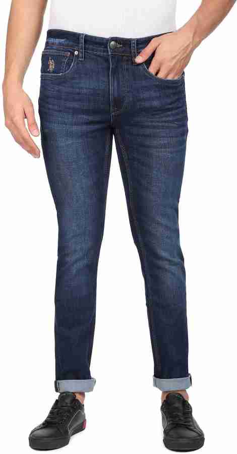 U.S. Polo Assn. Denim Co. Skinny Men Blue Jeans - Buy U.S. Polo Assn. Denim  Co. Skinny Men Blue Jeans Online at Best Prices in India