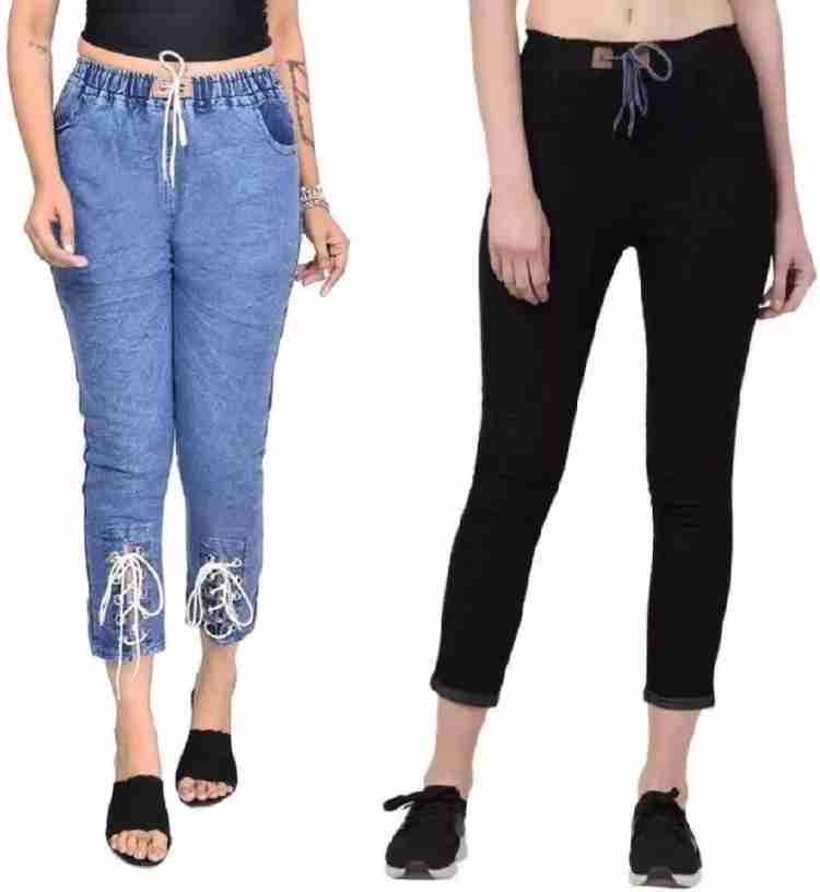 GLAMHOOD Jogger Fit Girls Blue Jeans - Buy GLAMHOOD Jogger Fit Girls Blue  Jeans Online at Best Prices in India