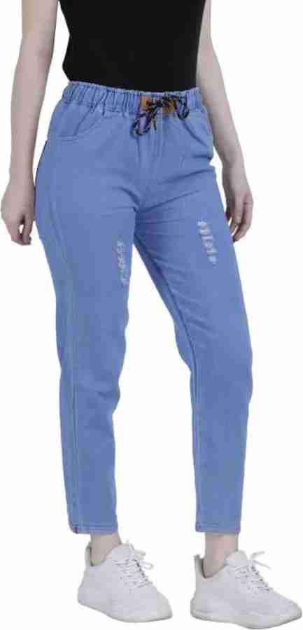 GORIYA Jogger Fit Women Blue Jeans - Buy GORIYA Jogger Fit Women Blue Jeans  Online at Best Prices in India