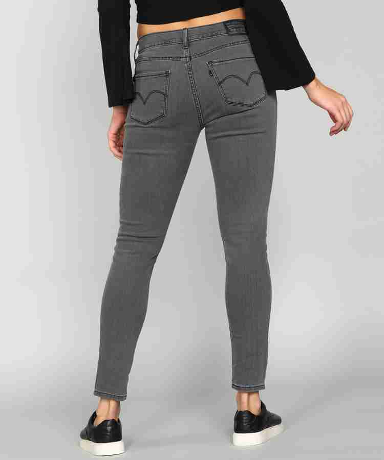LEVI S 710 Super Skinny Women Grey Jeans