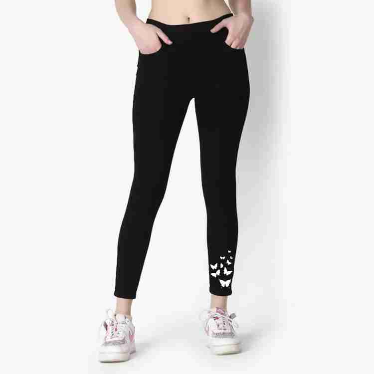 Black jeggings flipkart 2025