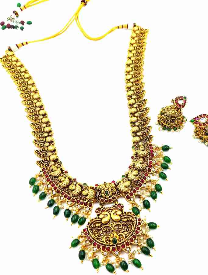 EMPORIA JEWELS Alloy Gold Jewellery Set Price in India Buy