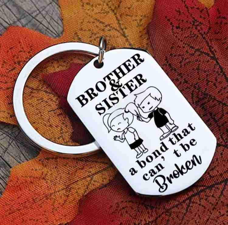 Myurawells Best Brother And Sister Keychain Friend Appreciation