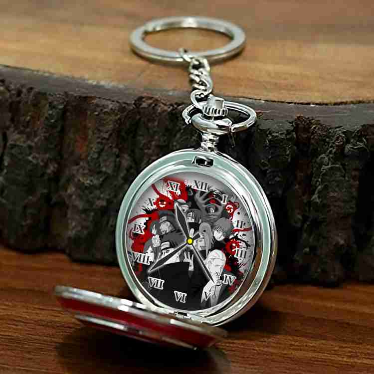 GT Gala Time Silver Pocket Watch Anime Printed Dial Akatsuki Group Metallic Car Bike Keychain Key Chain Price in India Buy GT Gala Time Silver Pocket Watch Anime Printed Dial Akatsuki Group Metallic