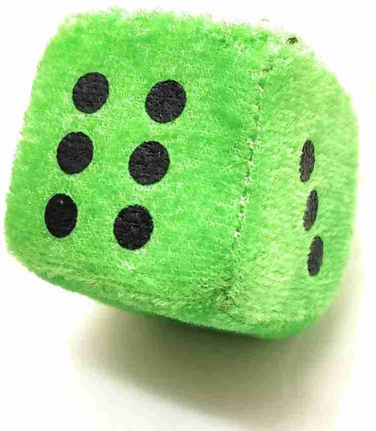 Green store fuzzy dice