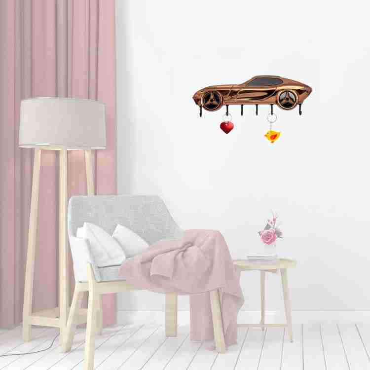 Zeetab Rose Gold Car Key Stand Wall Mount Hanger Racing Super Car Brass Key Holder Price in India Buy Zeetab Rose Gold Car Key Stand Wall Mount Hanger Racing Super Car