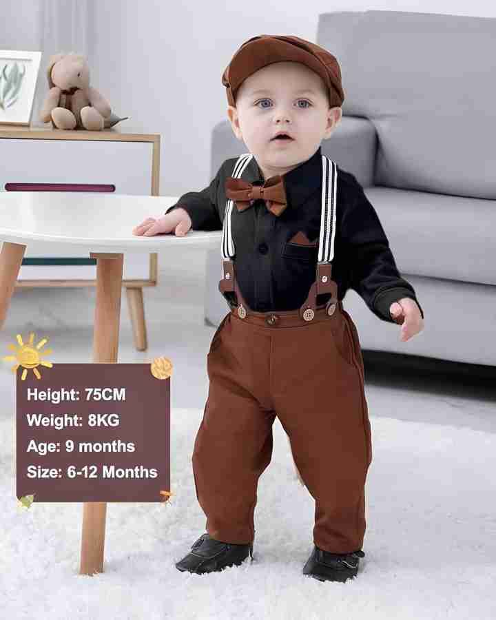 HOT Formal Wear Dress For Months Baby Boy Bow Tie Month