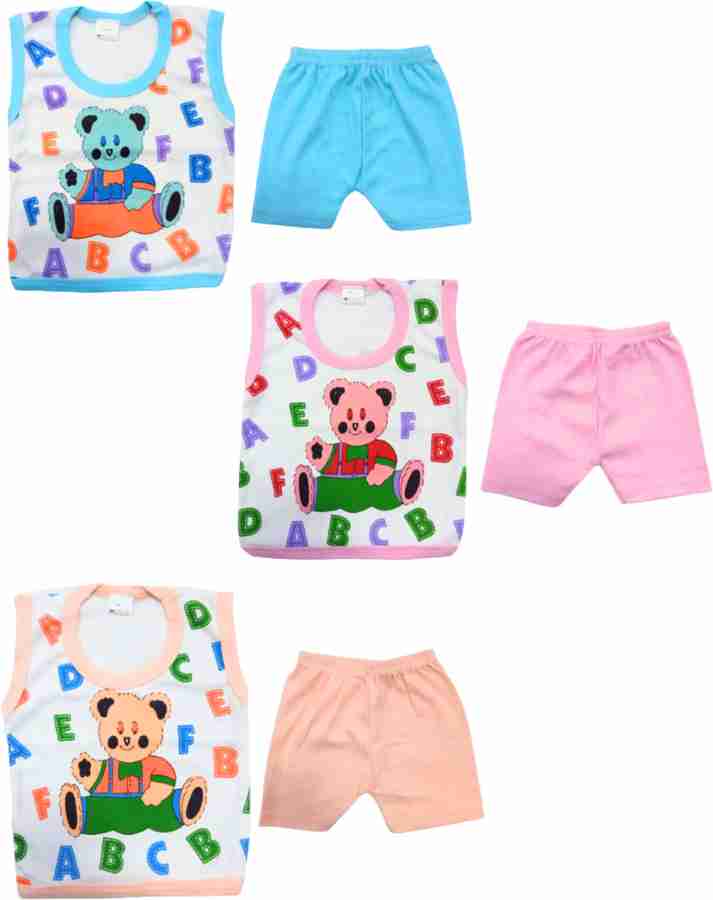 Narrow Margin Baby Boys Baby Girls Casual T shirt Shorts Price